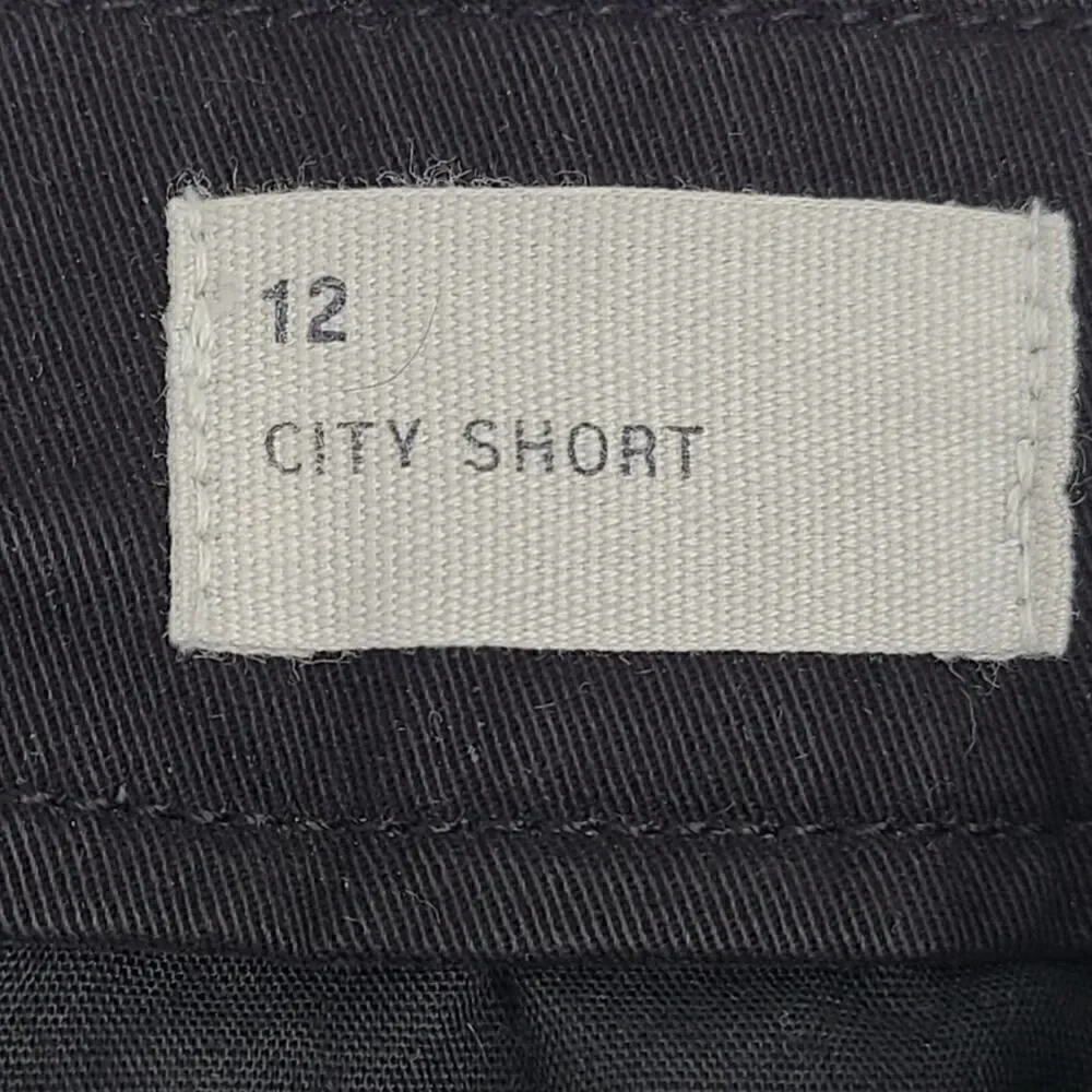 GAP Black 3” Inseam Cuffed Hem Cotton Stretch City Shorts Size 12